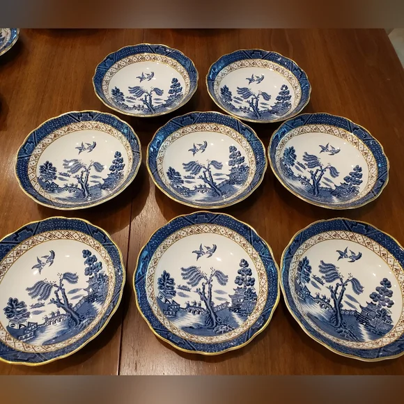 Coupe Cereal Bowl Set - Booths Real Old Willow - Picture 4 of 8